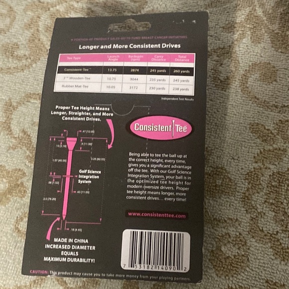 Consistent Tee 2 packs of 10=20 NIP tees+9 golf balls ⛳️🪩 - Picture 5 of 9